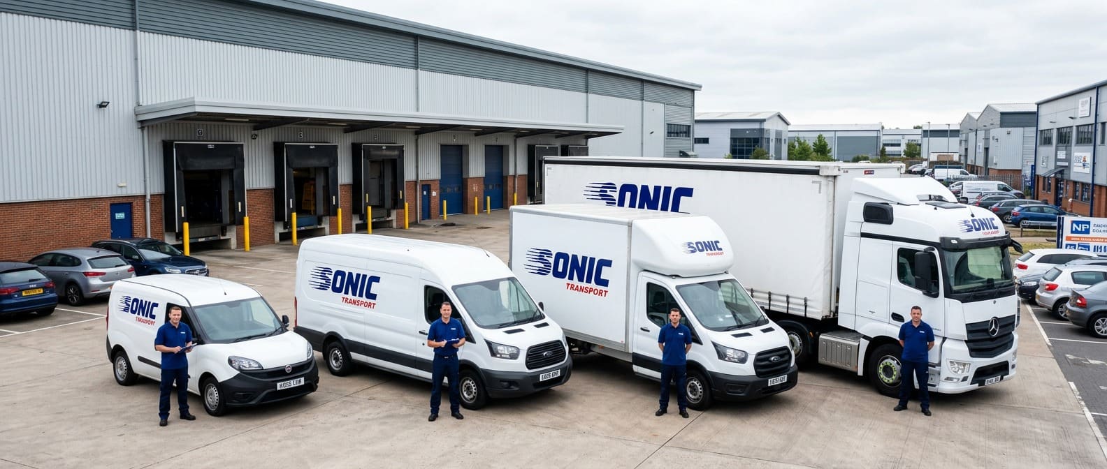 Sonic Transport fleet of trucks and vans